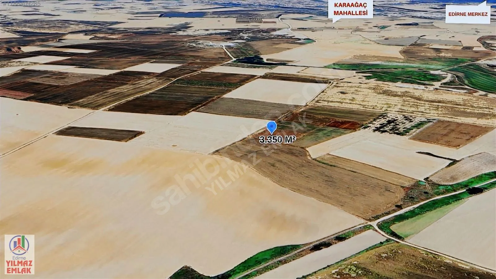 EDİRNE MERKEZ KARAAĞAÇ BÖLGESİ SATILIK TARLA